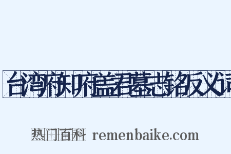 台湾府知府盖君墓志铭反义词是什么意思的图片